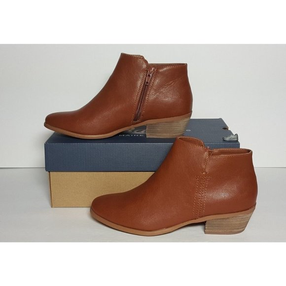Bass Shoes - WOMEN'S G. H. BASS SHOES SIZE 6 NINA BOOTIES WHISKEY COLOR NEW/BOX